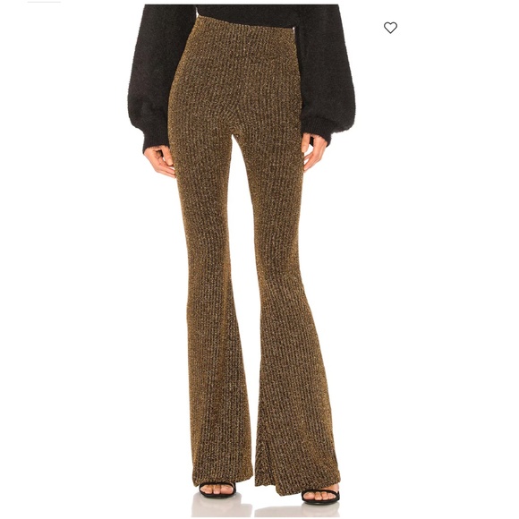 Show Me Your Mumu Bam Bam Bells in Gold Me Up Stripe - Size SMALL - NWOT - Picture 4 of 6